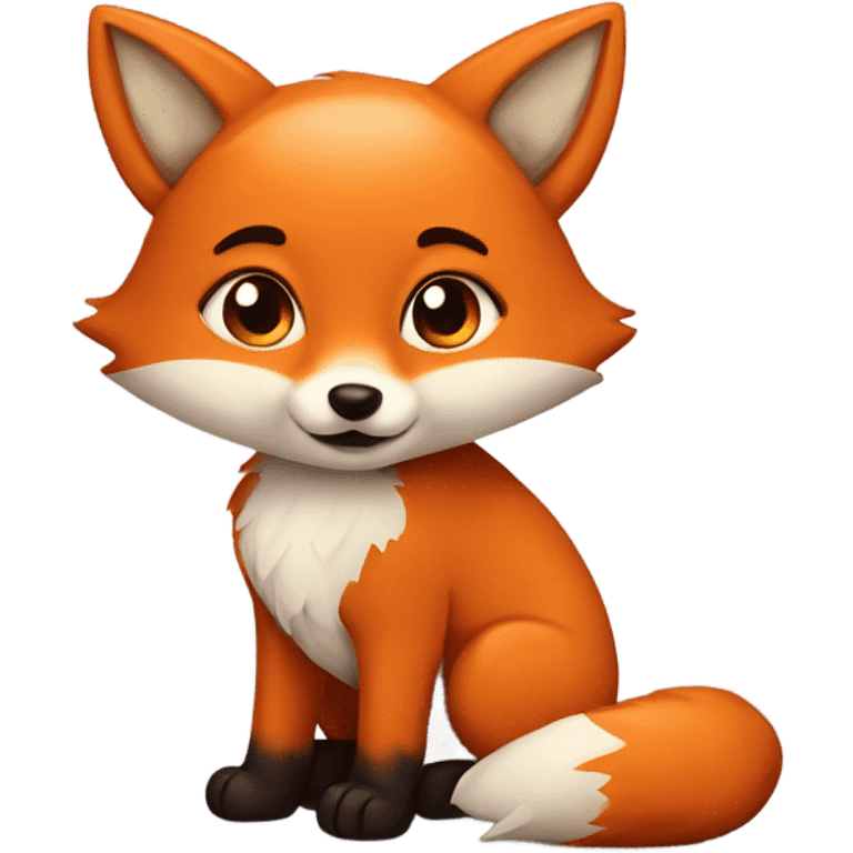 very cute fox emoji