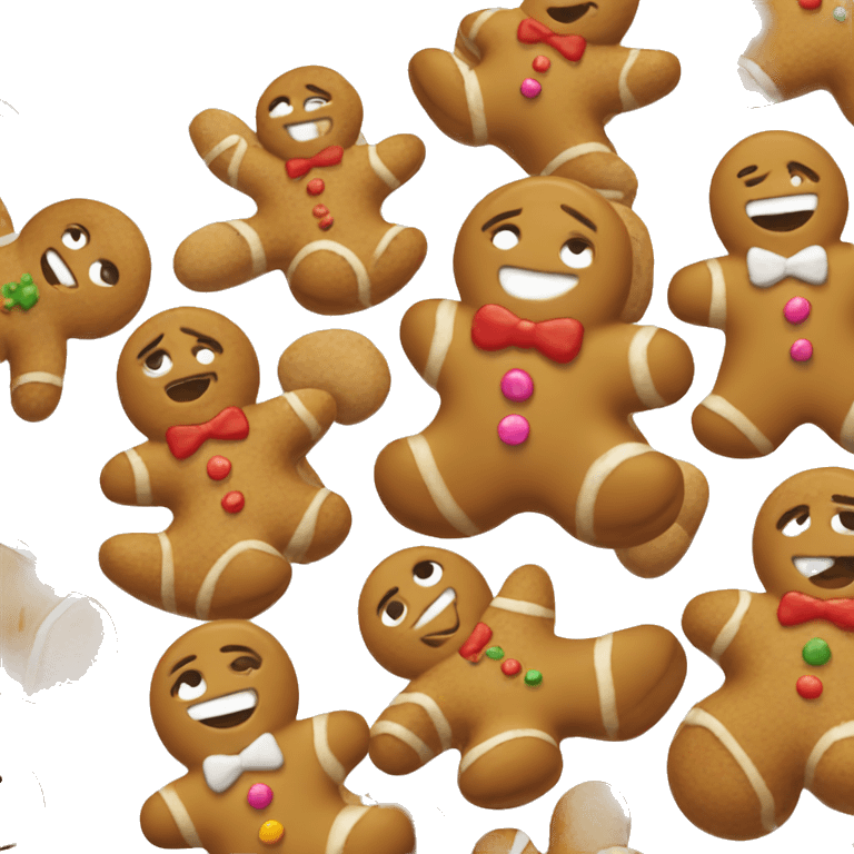 Gingerbread man emoji