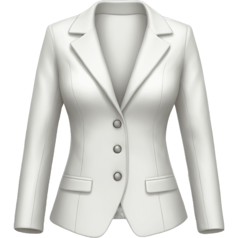 female white fitted jacket  emoji