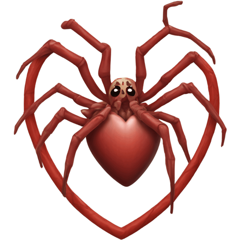 Spider human heart emoji