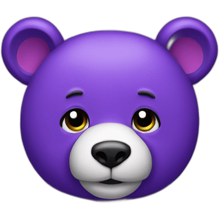 Purple bear emoji