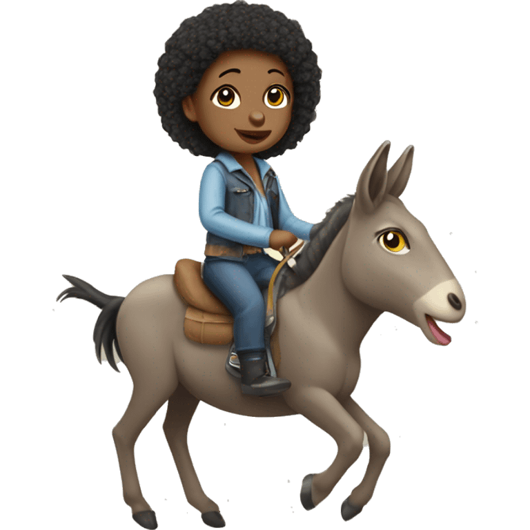 Brat doll riding a zonkey emoji