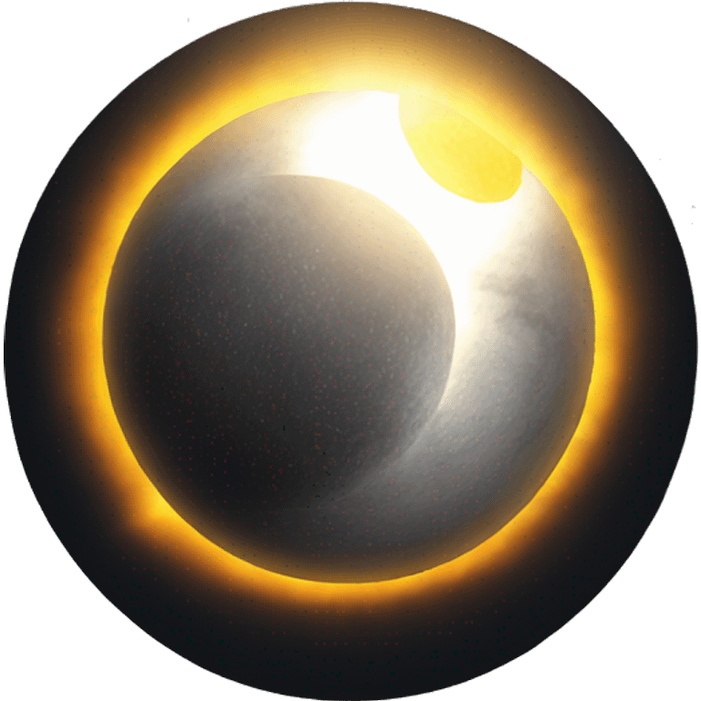 total solar eclipse emoji