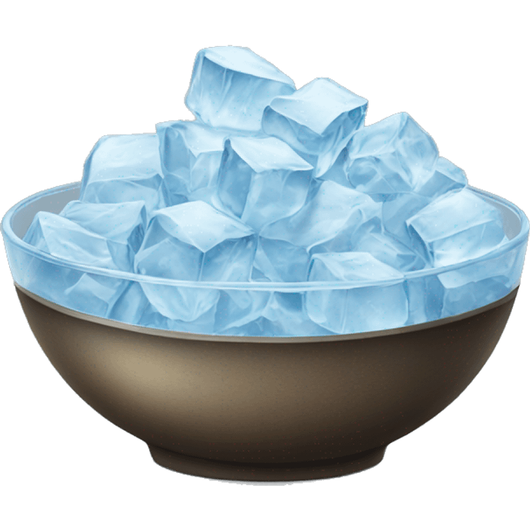 Bowl of ice emoji