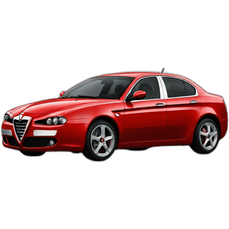 red alfa romeo 159 emoji