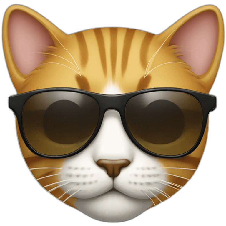 cool cat with sunglasses emoji