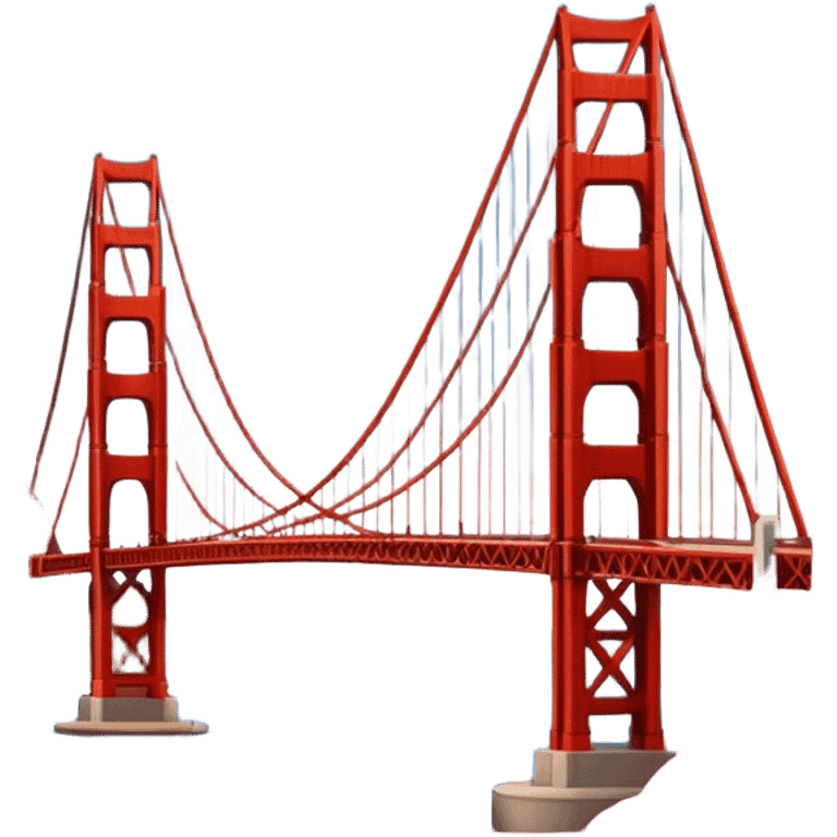 Cinematic Realistic Golden Gate Bridge Emoji emoji