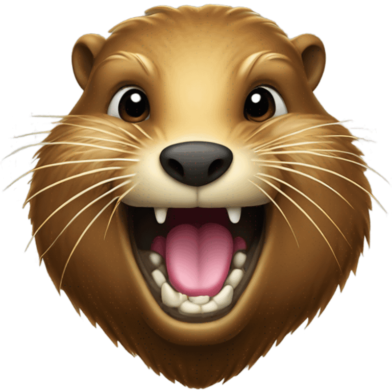 a beaver with a gold chain and big teeth emoji