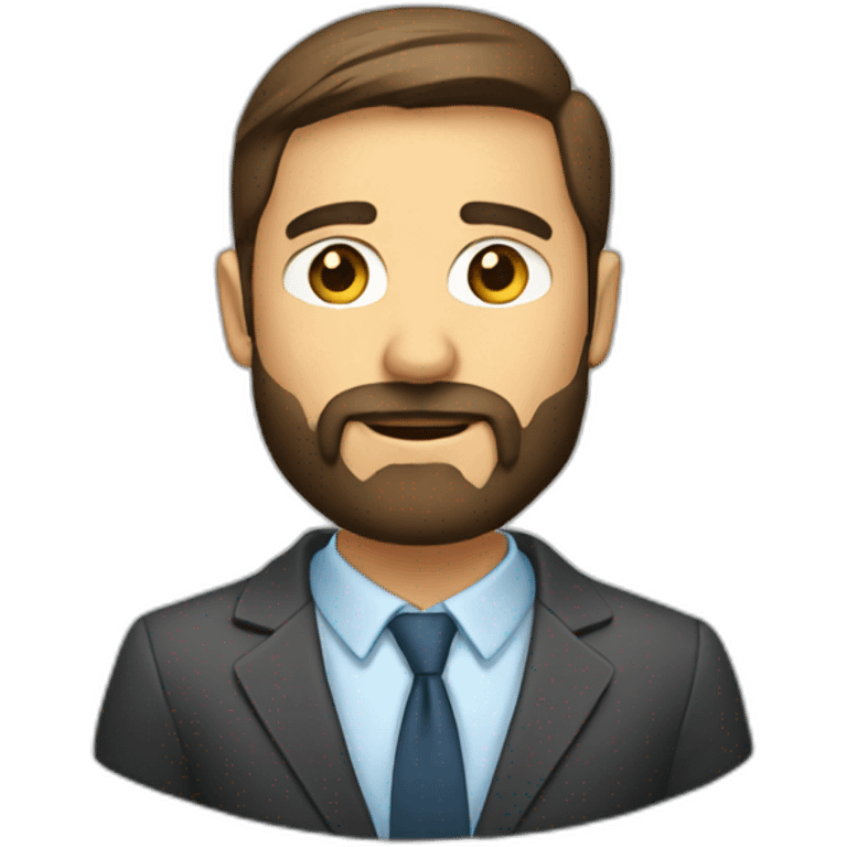 consultor canos y con barba emoji