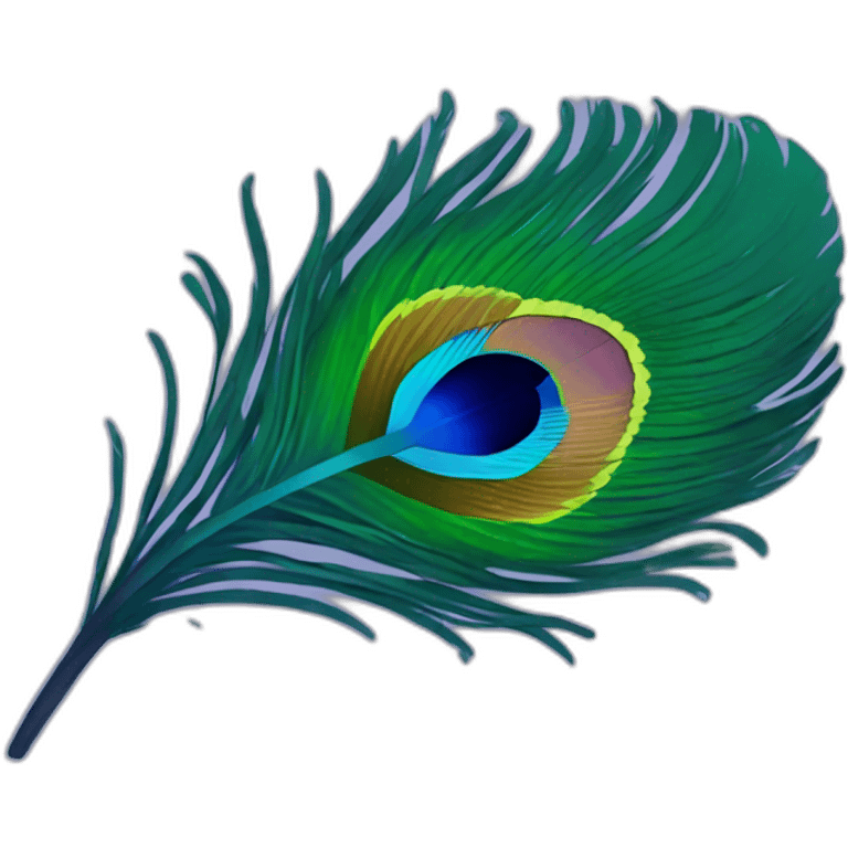 peacock feather emoji emoji