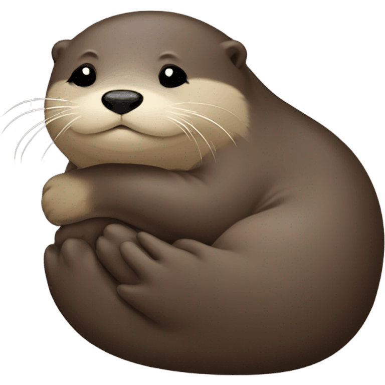 Otter sleeping emoji