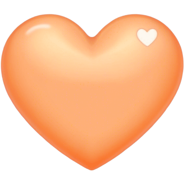 Light orange pastel heart emoji