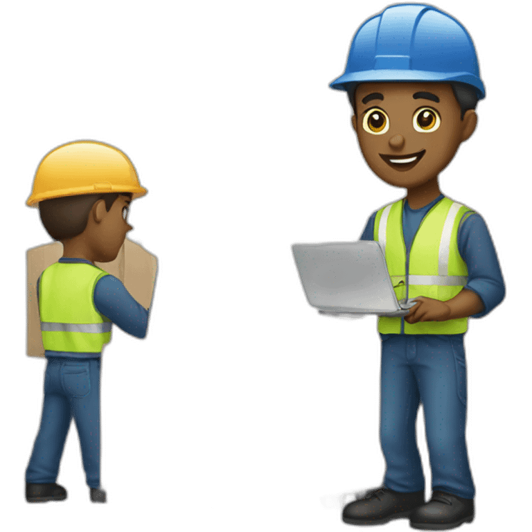 White men working in Freight forwarder emoji