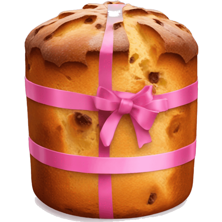 Panettone with pink sugar emoji