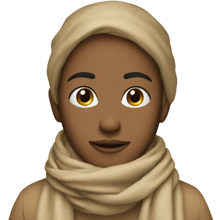 Beige scarf emoji