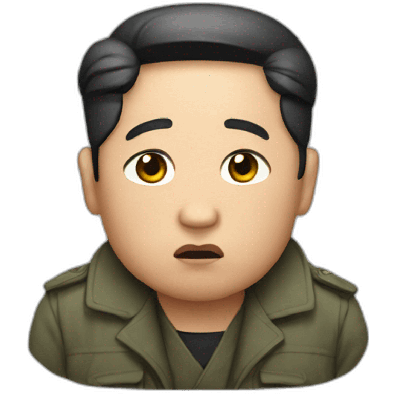 Kim Jung sad  emoji