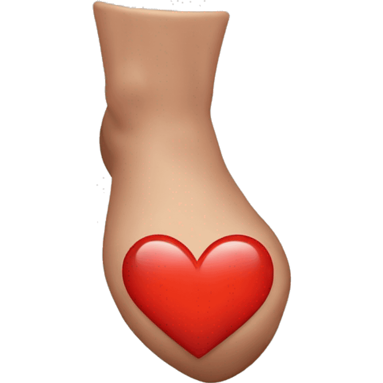 a heart with a heel emoji