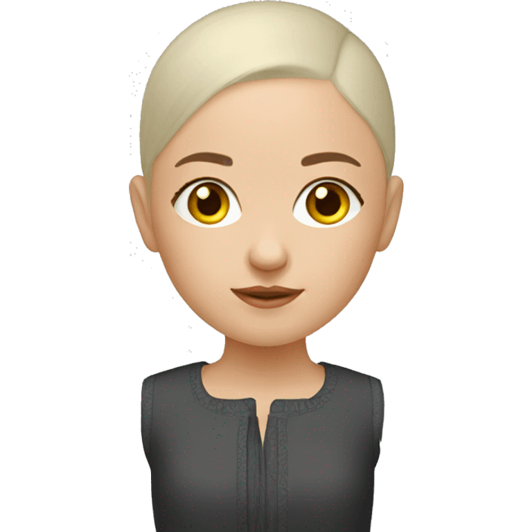 Bald Ukrainian girl emoji