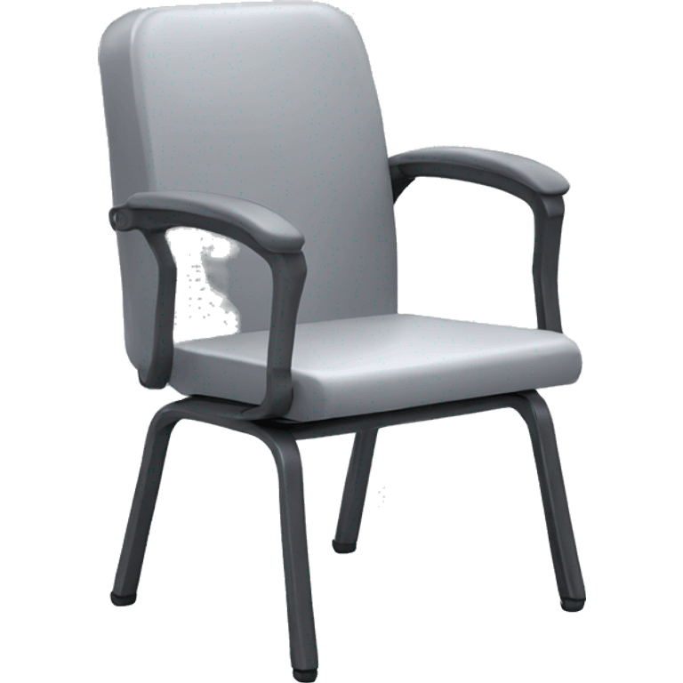 grey tablet arm school chair emoji