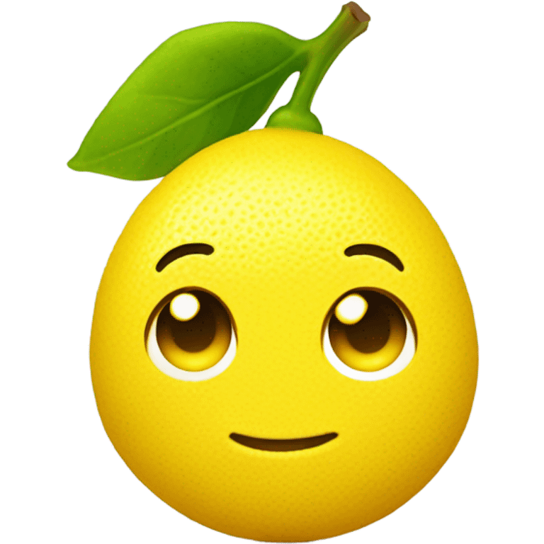 happy lemon emoji