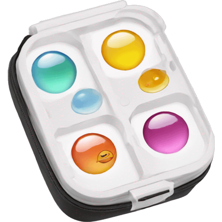 contact lenses travel case emoji