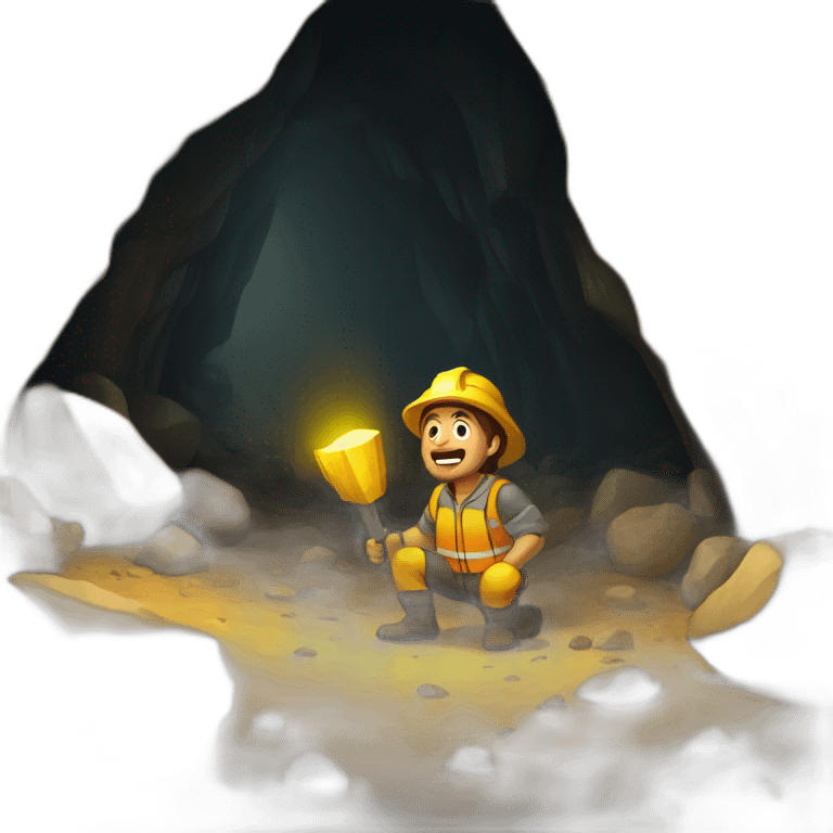 gold mining cave emoji