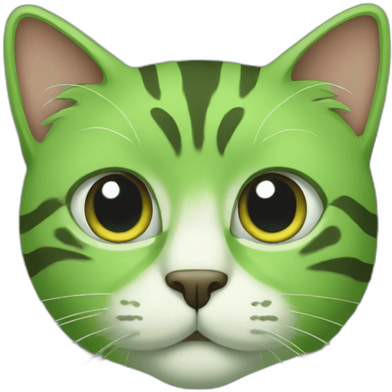 green cat emoji