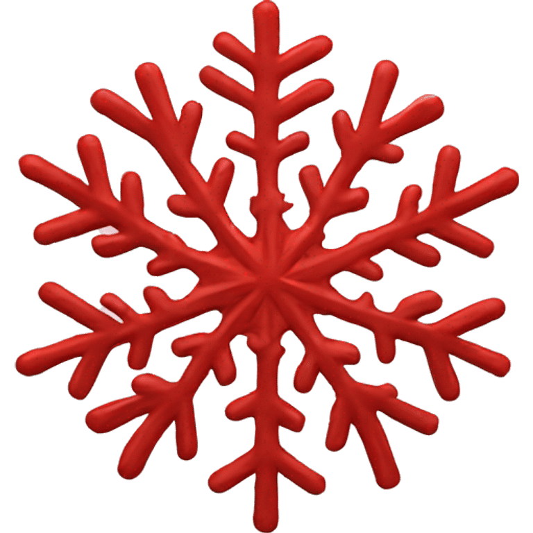 Red Snowflake  emoji