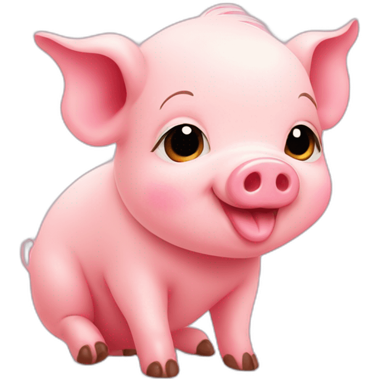 cute baby pig emoji