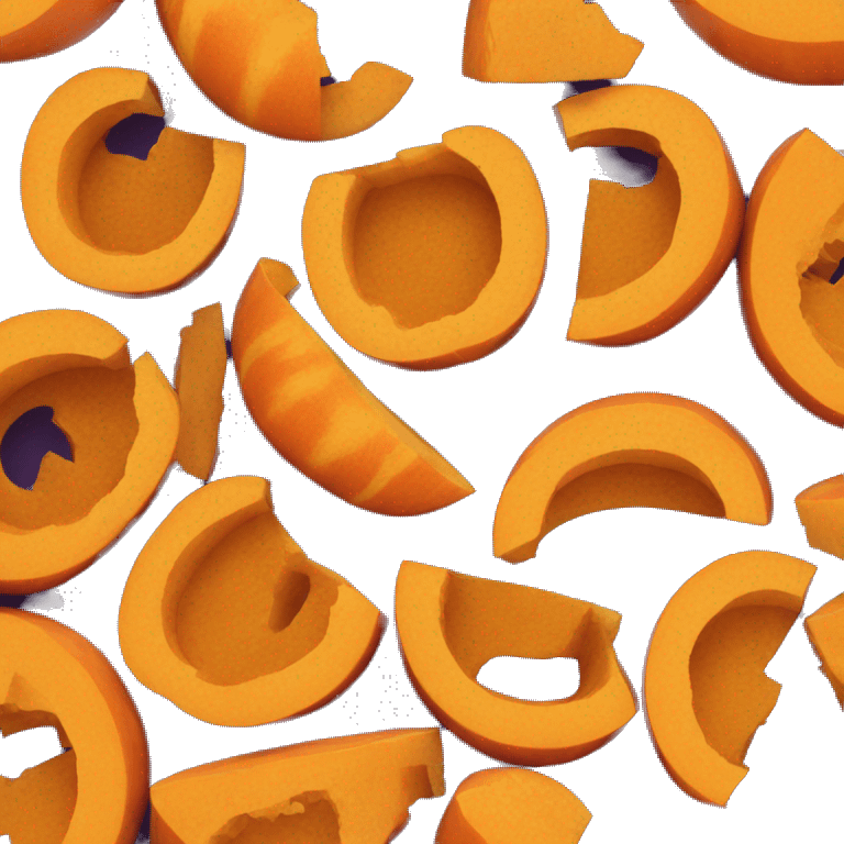 Sliced pumpkin emoji