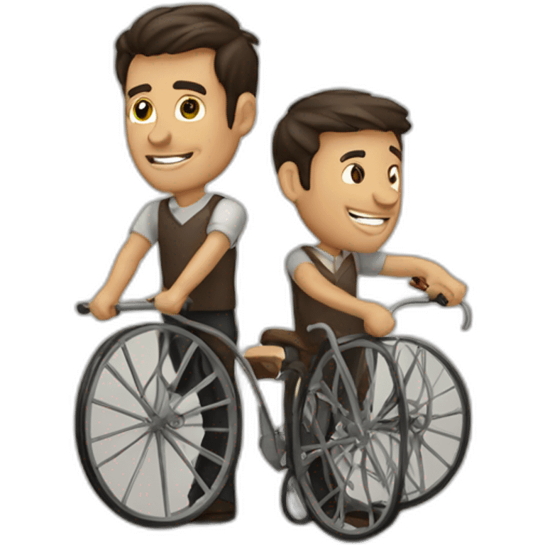 Homme brin et homme roue emoji