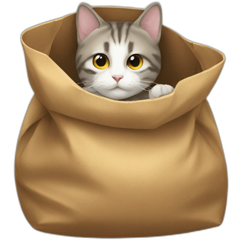 cat in bag emoji