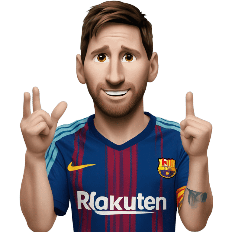 Messi talking. emoji