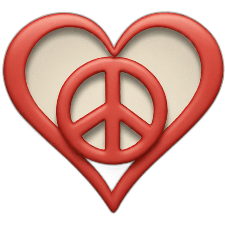 Heart and Peace emoji