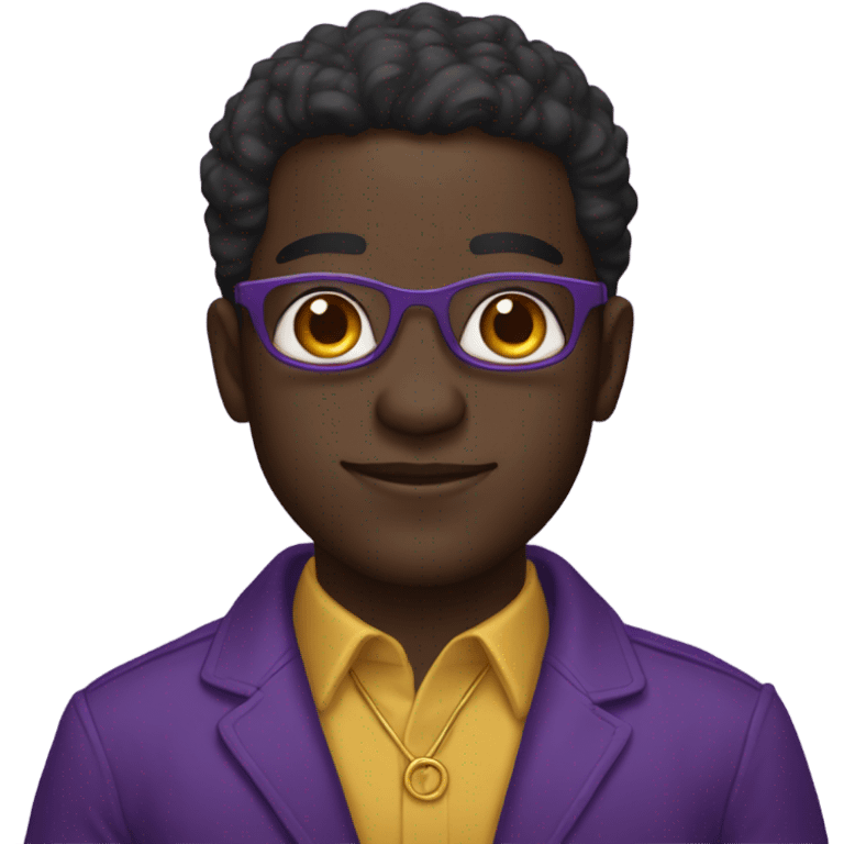 Dark skinned omega psi phi man emoji