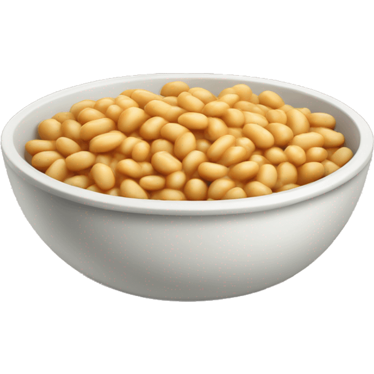 Bowl of cheesy Beans emoji