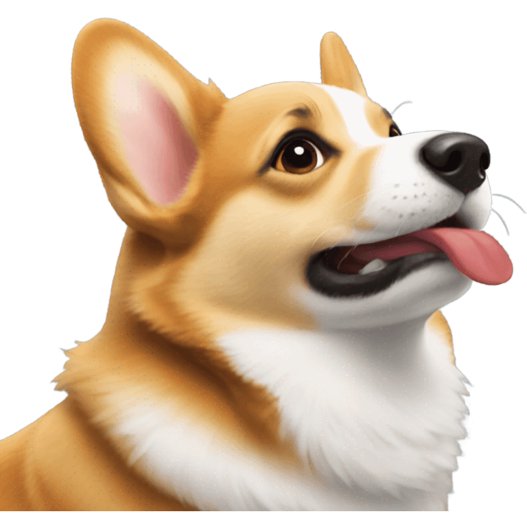 Corgi kiss emoji