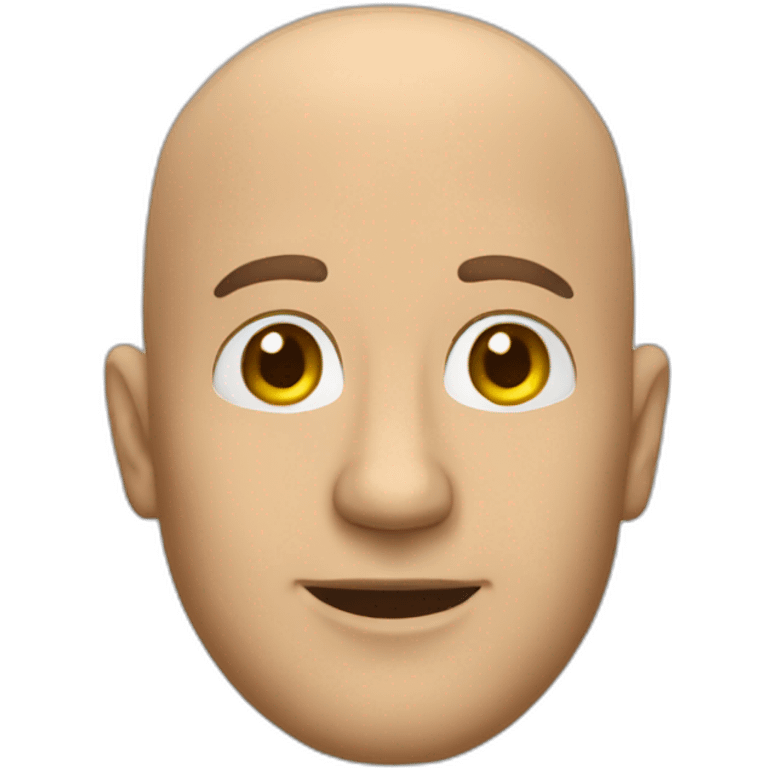 bald man taxi driver emoji