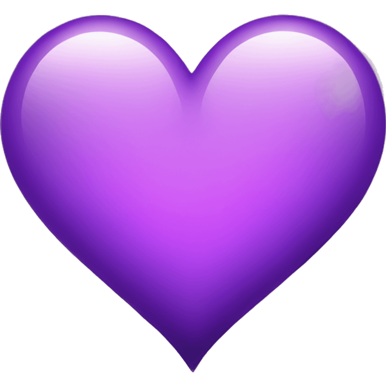 Heart purple light emoji