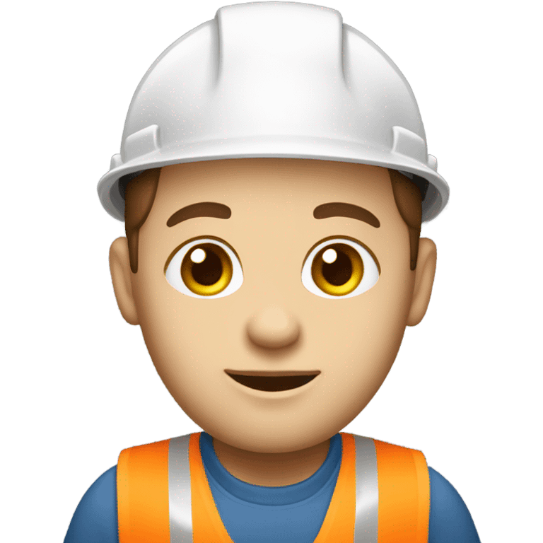 construction worker white skin emoji