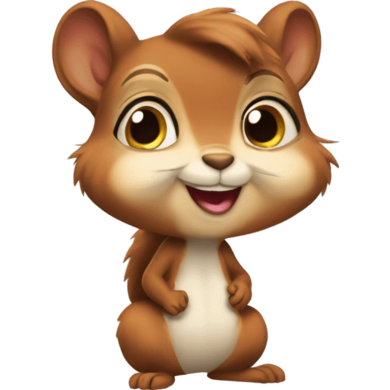 Female Squirrel named Snookums with ADHD emoji