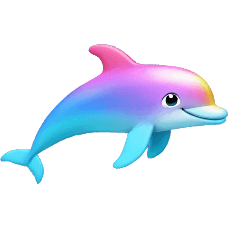 Rainbow dolphin  emoji