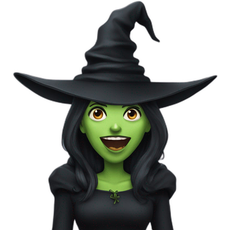 Wicked Witch gossiping emoji