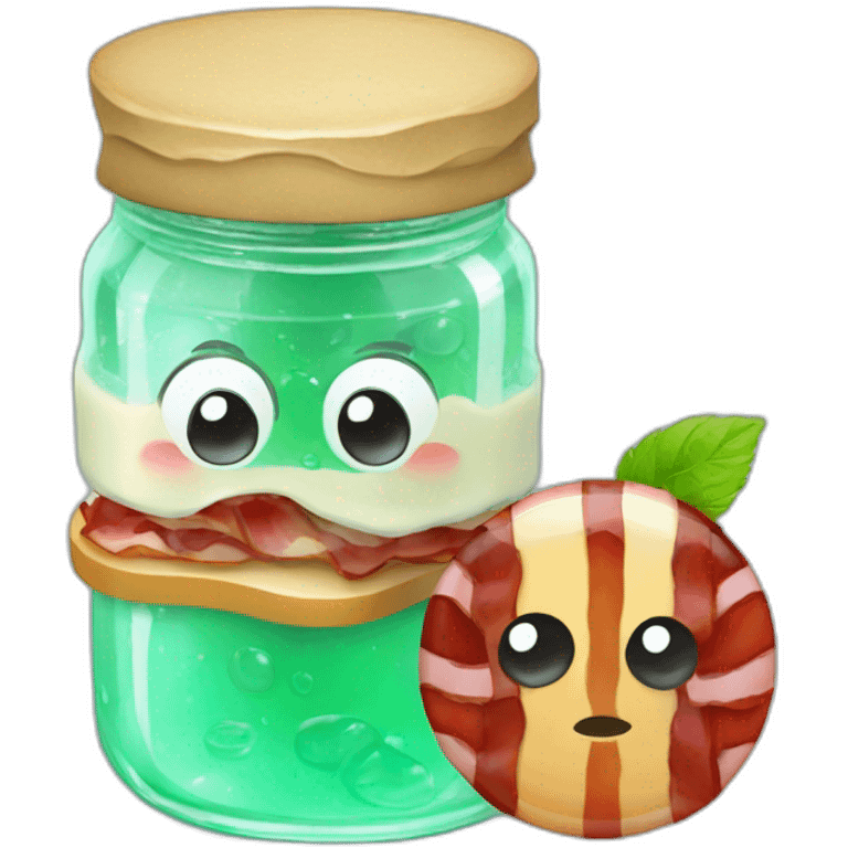 mint JELLY & bacon emoji