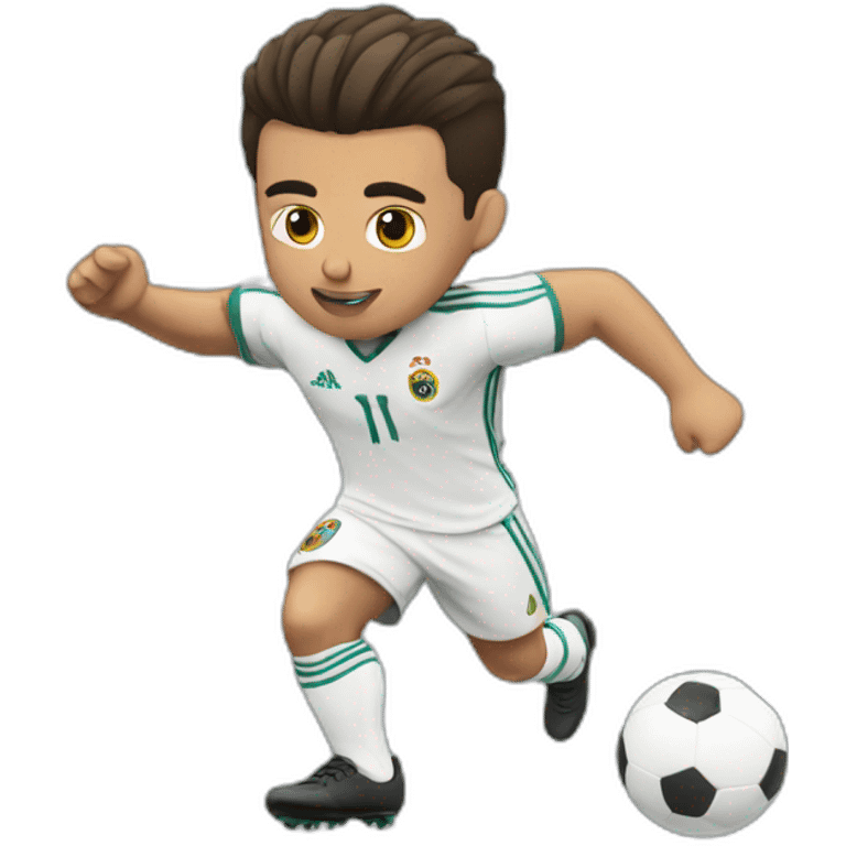 Cristiano playing football  emoji