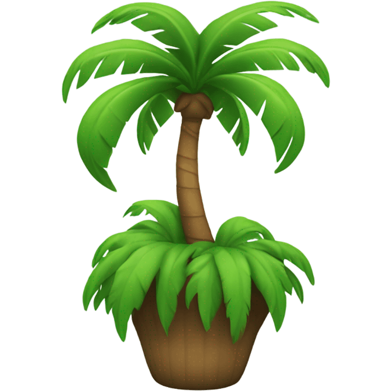 Island with palm tree emoji