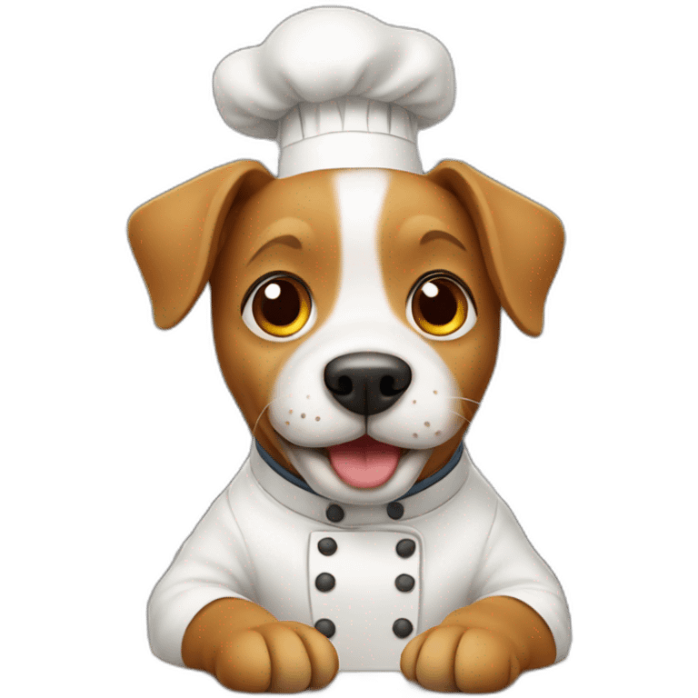 Chef dog emoji