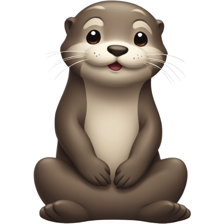 Praying otter emoji