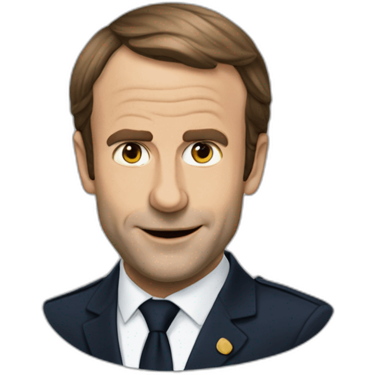 Macron qui sourit emoji