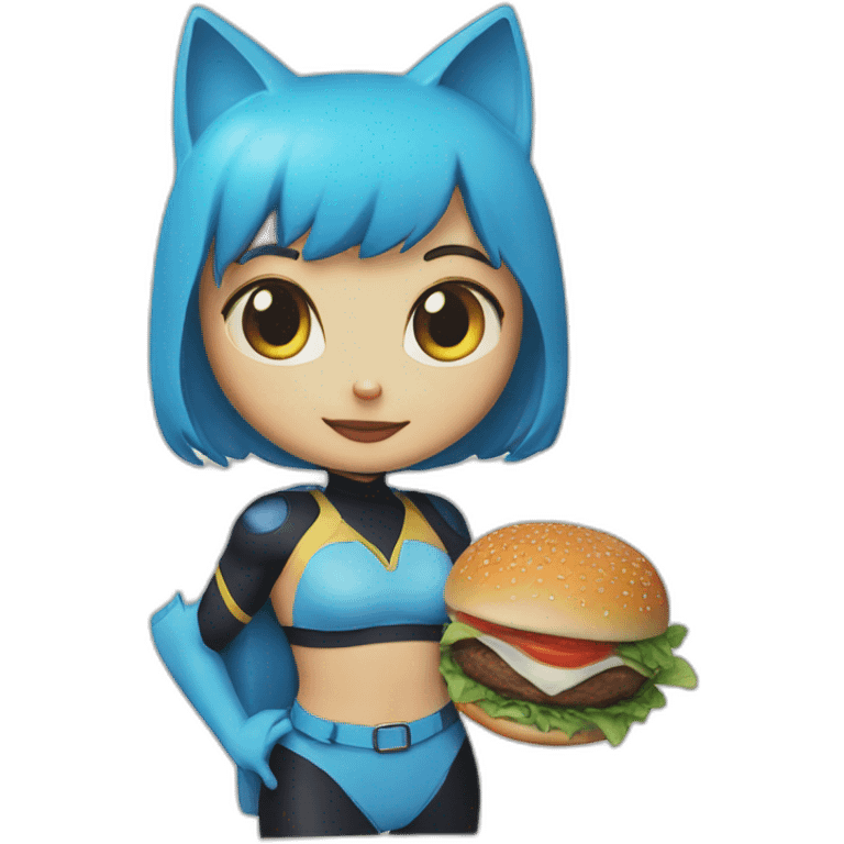 target water smile egg Burger queen notebook blue cat woman emoji